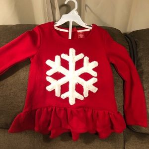 Girls adorable snowflake shirt